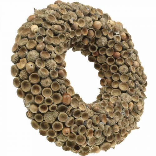 Artikel Herfstdecoratie krans van eikels naturel krans Ø30cm