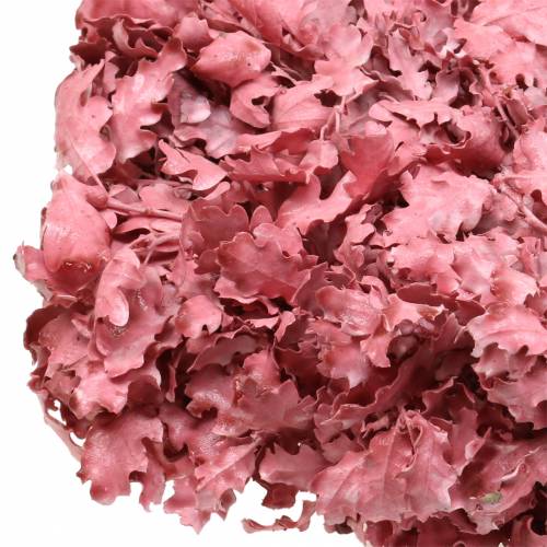 Floristik24 Krans van eikenbladeren roze gewaxt Ø38cm