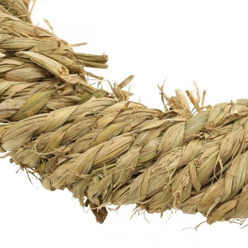 Floristik24 Gevlochten strokrans Ø37cm natuurlijke rustieke strodecoratie