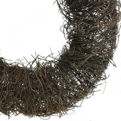 Artikel Wijnrankenkrans donkerbruine krans voor wanddecoratie natuurlijke krans hout Ø35cm