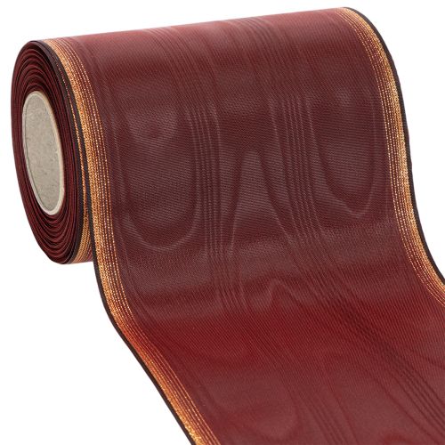 Kranslint Moiré 150 mm Bordeaux taftlint decoratie kopen | Floristik24.nl