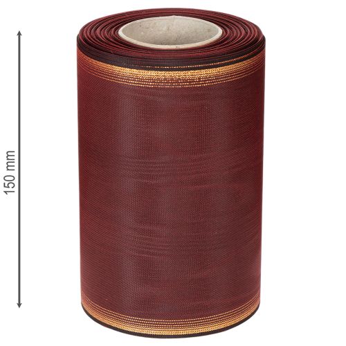 Kranslint Moiré 150 mm Bordeaux taftlint decoratie | Floristik24.nl