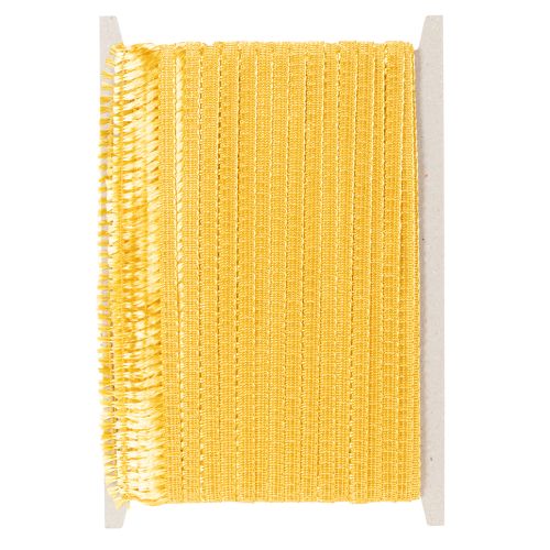 Krans met lint, kwastjes, franje, goudkleurig, zelfklevende franje, 40 mm, 25 m | Floristik24.nl