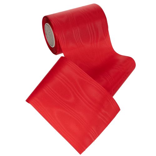 Artikel Rood kranslint 125 mm x 25 m - Lint voor rouwbloemen, belettering en decoratie