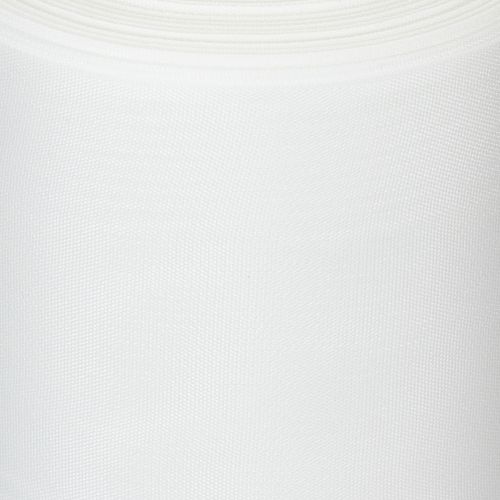 Wit kranslint, 200 mm breed, rol van 25 m, rouwlint, striklint, decoratief lint voor rouwbloemen en andere gelegenheden. | Floristik24.nl