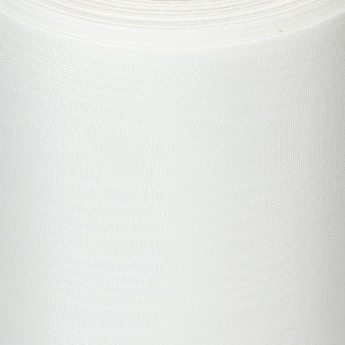 Artikel Wit kranslint voor rouwbloemen, 175 mm breed, 25 m lang, hoogwaardig acetaatlint