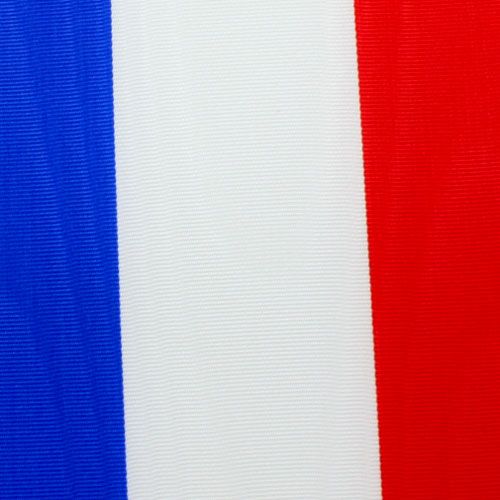 Floristik24 Kranslinten Moiré blauw-wit-rood 100 mm