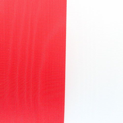 Artikel Kranslinten moiré wit-rood 75 mm