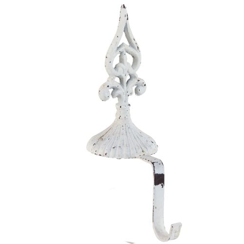 Floristik24 Kranshouder gietijzer voor Sims Shabby Chic Wit H29cm