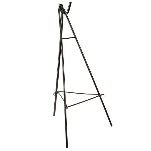 Floristik24 Kranshouder staand met haak zwarte metalen ezel H56cm
