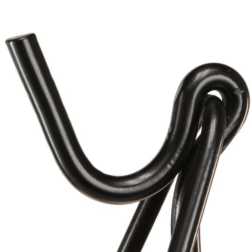 Artikel Kranshouder staand met haak zwarte metalen ezel H56cm