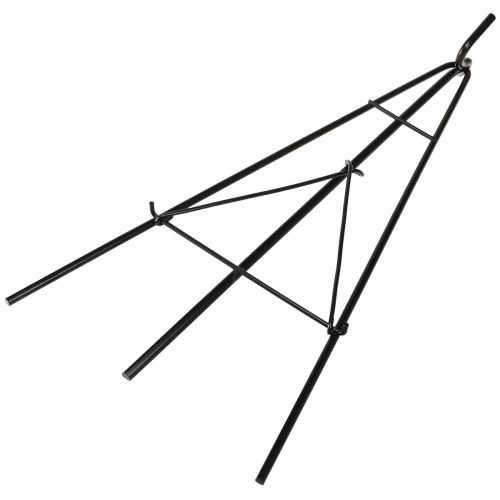 Artikel Kranshouder staand met haak zwarte metalen ezel H56cm