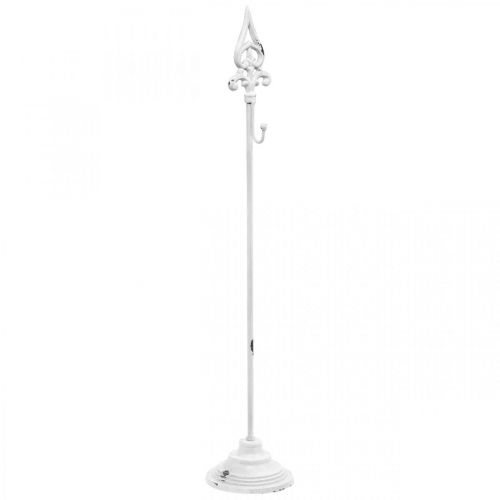 Floristik24 Kranshouder wit shabby chic kransstandaard 1 haak H76cm