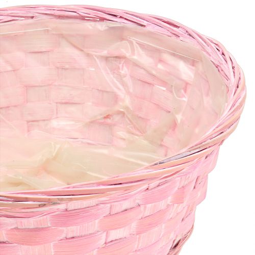 Artikel Frituurmand rond lila/wit/roze Ø25cm 6st