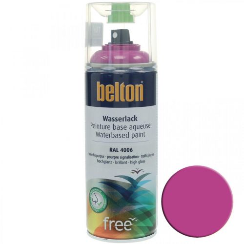 Belton vrije watergedragen verf roze verkeerspaars hoogglans spray 400ml