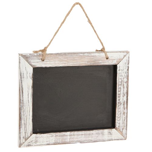 Artikel Krijtbord om op te hangen vintage zwart wit 24,5×20cm 2st