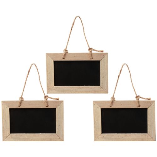 Floristik24 Krijtborden om houten plank op te hangen naturel 20×15cm 5st