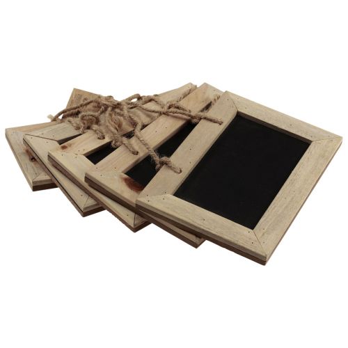 Floristik24 Krijtborden om houten plank op te hangen naturel 20×15cm 5st
