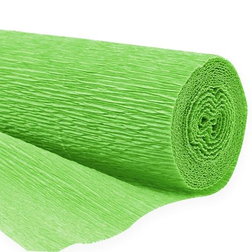 Bloemist crêpepapier lichtgroen 50x250cm