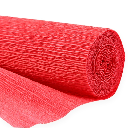Artikel Bloemist crêpepapier rood 50x250cm