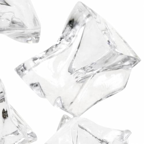 Floristik24 Decoratief ijsblokje helder 3cm - 4cm 500g