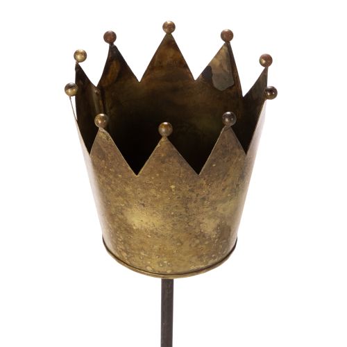 Decoratieve kroon op een stokje, vintage decoratie voor potplanten, 73 cm | Floristik24.nl