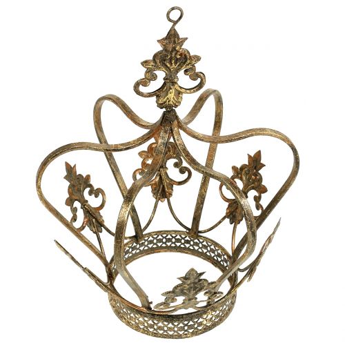 Floristik24 Kroon goud antiek Ø17,5cm H22,5cm
