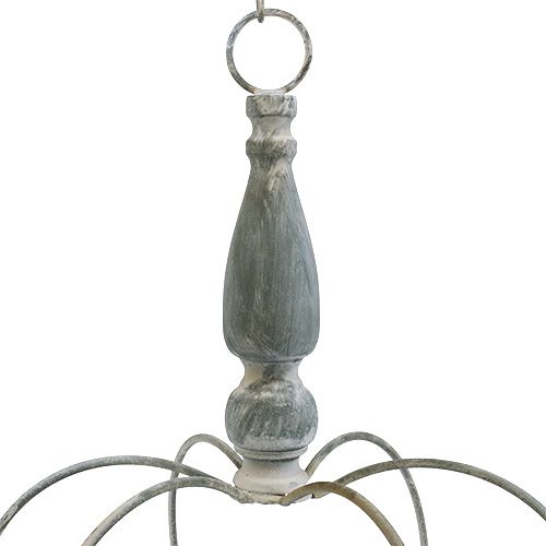 Floristik24 Kroon om op te hangen grijs Ø30cm H45.5cm