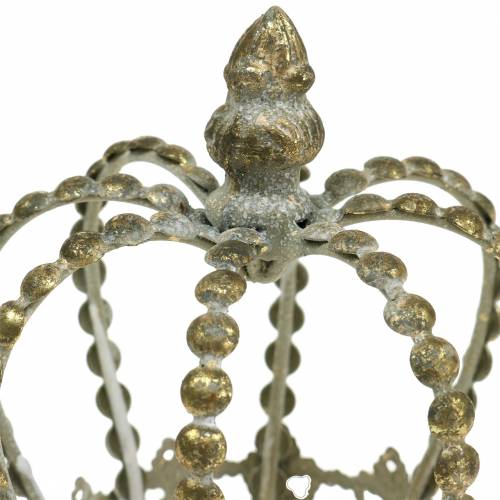 Floristik24 Kroon antiek goud Ø11cm H13cm