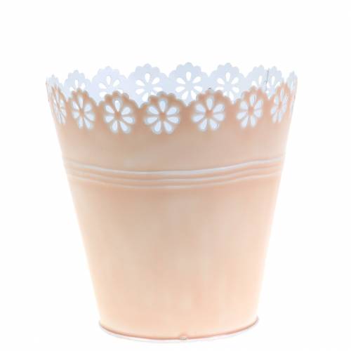 Floristik24 Bloempot bloemornament roze Ø12.5cm H13.5cm