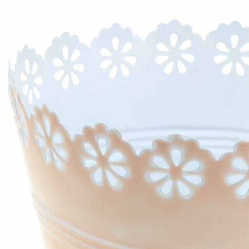 Floristik24 Bloempot bloemornament roze Ø12.5cm H13.5cm