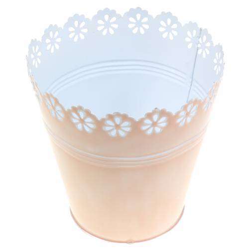 Floristik24 Bloempot bloemornament roze Ø12.5cm H13.5cm