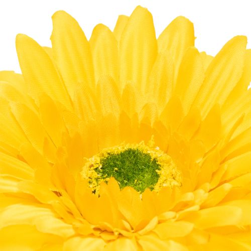 Kunstmatige gerbera's, zonnig geel, tuinbloem, 47 cm, 6 stuks | Floristik24.nl