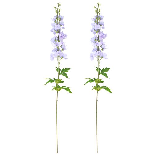 Artikel Kunstbloemen Delphinium Lichtpaars op Steel 90cm 2st