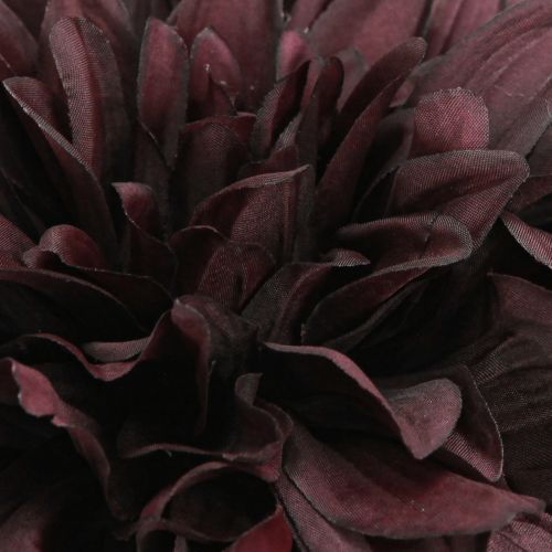 Artikel Kunstdahlia met grote bloemen in bordeaux L58cm