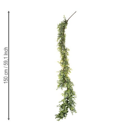 Artikel Kunstslinger van eucalyptus sierslinger groen 150cm