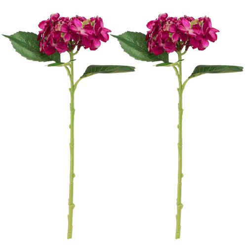 Artikel Kunsthortensia's Roze Tak Bloemblaadjes 43cm 2st