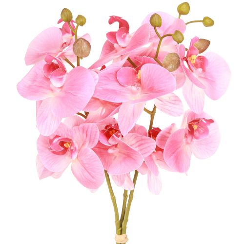 Artikel Kunstmatige Orchideeën Roze Kunstbloemen Als Echt 56cm 3 Stuks