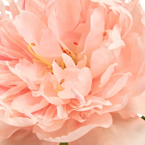 Artikel Kunstpioenrozen Roze Paeonia Zalm L60cm 2 stuks
