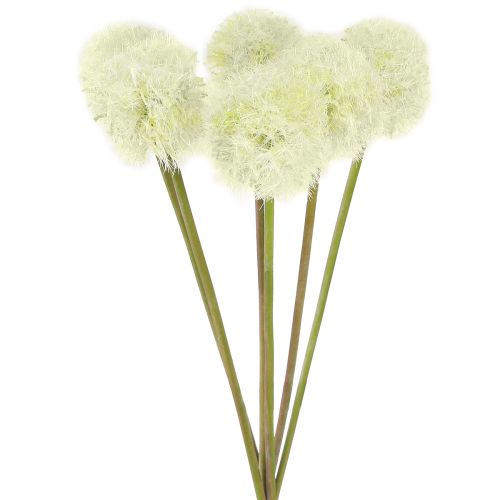 Artikel Kunst paardenbloem kunstbloemen wit 48cm 12st