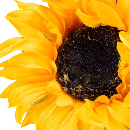 Artikel Kunstmatige Zonnebloemdecoratie met Bladeren Geel 58cm 4 stuks