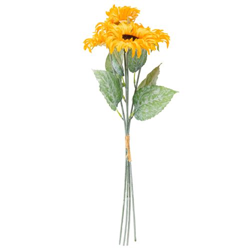 Artikel Kunstmatige Zonnebloemdecoratie met Bladeren Geel 58cm 4 stuks