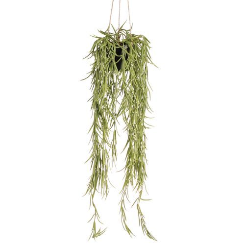 Artikel Kunstvete hangplant in zwarte pot 60 cm - Duurzame interieurdecoratie