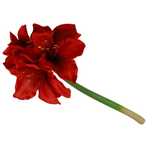 Floristik24 Kunst Amaryllis Kerstbloemen Rode Kunstbloemen L40cm