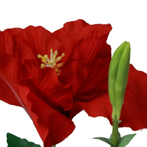 Artikel Kunstbloemen Hibiscus Rood 62cm