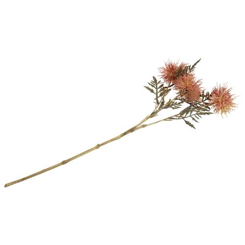 Artikel Kunstknoopkruid kunstbloemen herfst 3 bloemen rood 48cm