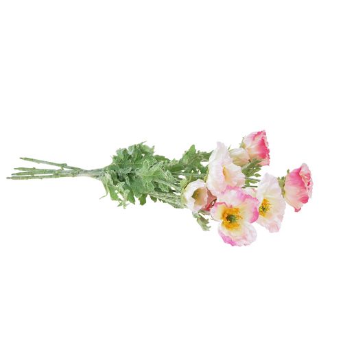 Artikel Kunstklaprozen Decoratieve Zijden Bloemen Roze 42cm 4st