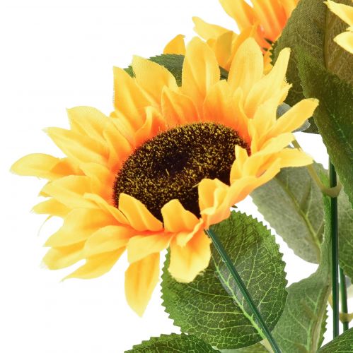 Artikel Kunstzonnebloem in pot zijden bloem zomerdecoratie H28cm