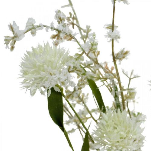 Floristik24 Kunstmatige Weide Bloem Witte Zijde Bloem Boeket Kunstbloemen