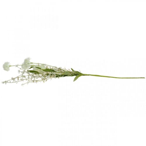 Floristik24 Kunstmatige Weide Bloem Witte Zijde Bloem Boeket Kunstbloemen
